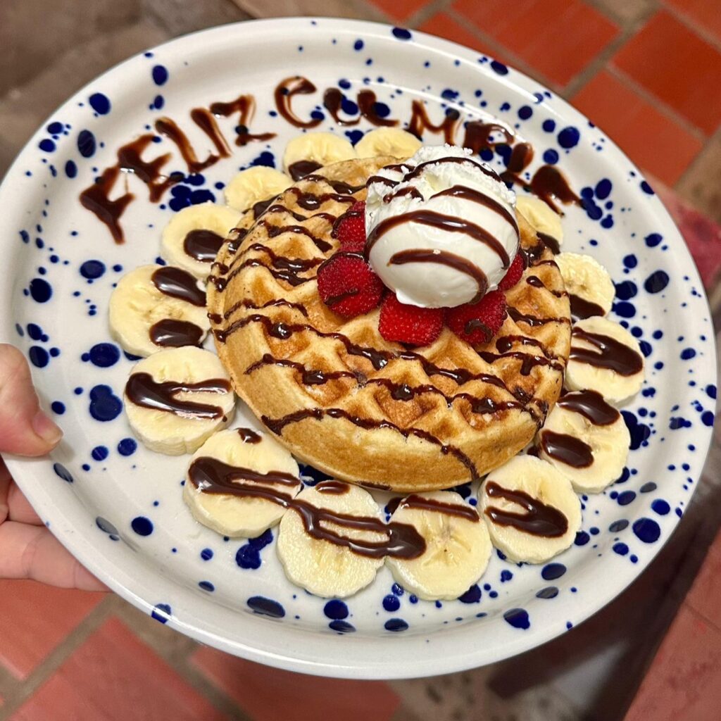 Waflee de chocolate.